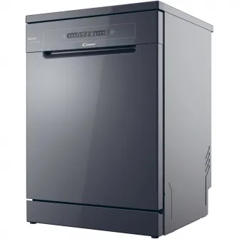 Masina de spalat vase Candy Rapido CF 3E9E0A, 13 seturi, 5 programe, Clasa E, Motor Inverter, Rapid 49’, Maxi Tub, 60 cm, Antracit