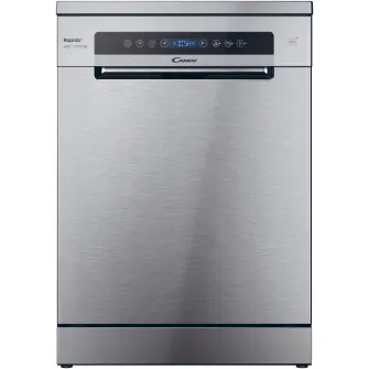 Masina de spalat vase Candy Rapido CF 4C6F0X, 14 seturi, 8 programe, Clasa C, Wi-Fi, Wash  Dry 35, Motor Speed-Drive Inverter, Automatic Open Door, 60 cm, Inox