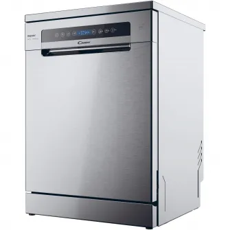 Masina de spalat vase Candy Rapido CF 4C6F0X, 14 seturi, 8 programe, Clasa C, Wi-Fi, Wash  Dry 35, Motor Speed-Drive Inverter, Automatic Open Door, 60 cm, Inox