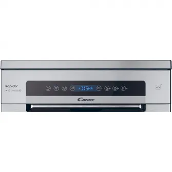 Masina de spalat vase Candy Rapido CF 4C6F0X, 14 seturi, 8 programe, Clasa C, Wi-Fi, Wash  Dry 35, Motor Speed-Drive Inverter, Automatic Open Door, 60 cm, Inox