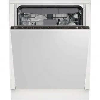 Masina de spalat vase incorporabila Beko BDIN38521Q, 15 seturi, 8 programe, Motor ProSmart Inverter, Fast+, AutoGlassShield, Clasa E, 60 cm