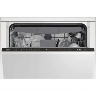 Masina de spalat vase incorporabila Beko BDIN38521Q, 15 seturi, 8 programe, Motor ProSmart Inverter, Fast+, AutoGlassShield, Clasa E, 60 cm