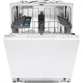 Masina de spalat vase incorporabila Candy Rapido CI 3E6L0W, 13 seturi, 5 programe, Clasa E, WiFi+Ble, Wash  Dry 49, Motor Speed-Drive Inverter, 60 cm