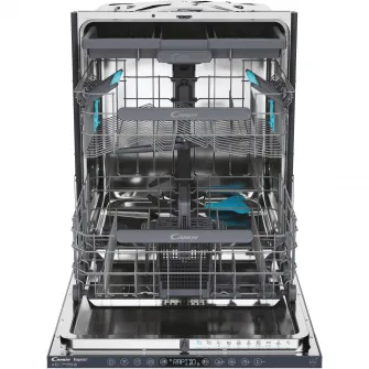 Masina de spalat vase incorporabila Candy Rapido CI 6B4S1PSA, 16 seturi, 10 programe, Clasa B, Motor Inverter, Wi-Fi, Bluetooth, 3 cosuri, Power Wash, Automatic open door, Add-dish, WashDry 35’, Maxi Tub, 60 cm