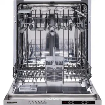 Masina de spalat vase incorporabila Heinner HDW-BI6614AID+++, 14 Seturi, 6 programe, Clasa D, Program Rapid 30’, Program Hygiene, 60 cm
