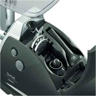 Masina de tocat carne Tefal HV8 Plus 9 Г®n 1 NE688837, 2200W, 3 site, capacitate procesare 4.5KG, functie reverse, negru/argintiu