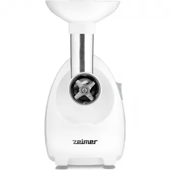 Masina de tocat carne Zelmer ZMM4055B, 1900 W, 2,5 kg capacitate de tocare pe minut, 3 site, 3 razatoare, accesoriu pentru carnati, cutit reversibil, accesoriu rosii