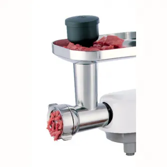 Masina de tocat pentru robotii de bucatarie Kenwood, KAX950ME, 3 site de tocat, accesoriu carnati, accesoriu kebbe, Argintiu