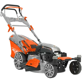 Бензиновая самоходная газонокосилка Ruris RXM1000, 3,9 л.с., 170 куб.см, 4 такта, рабочая ширина 51 см, рабочая высота 25-75 мм, функция мульчирования, объем мусоросборника 65 л, бак 1 л
