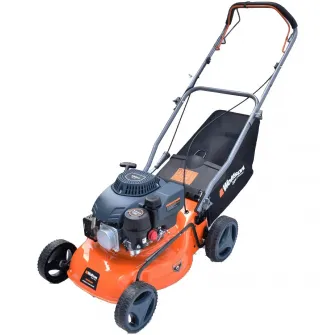 Masina de tuns gazon/iarba autopropulsata pe benzina Wolfson WFS4600, putere 4 CP, 150 CC, latime taiere 46 cm, inaltime taiere 25 - 75 mm, 7 trepte de taiere, cos colector 61 l, functie de: colectare/mulcire/evacuare laterala