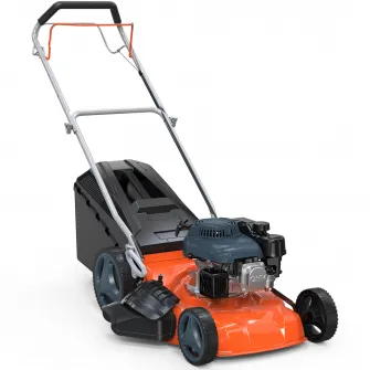 Masina de tuns gazon/iarba autopropulsata pe benzina Wolfson WFS4600, putere 4 CP, 150 CC, latime taiere 46 cm, inaltime taiere 25 - 75 mm, 7 trepte de taiere, cos colector 61 l, functie de: colectare/mulcire/evacuare laterala