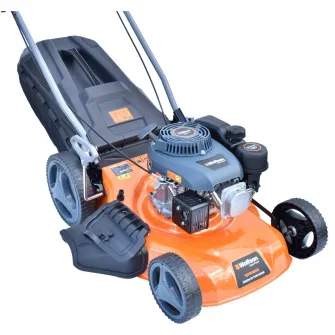 Masina de tuns gazon/iarba autopropulsata pe benzina Wolfson WFS4600, putere 4 CP, 150 CC, latime taiere 46 cm, inaltime taiere 25 - 75 mm, 7 trepte de taiere, cos colector 61 l, functie de: colectare/mulcire/evacuare laterala