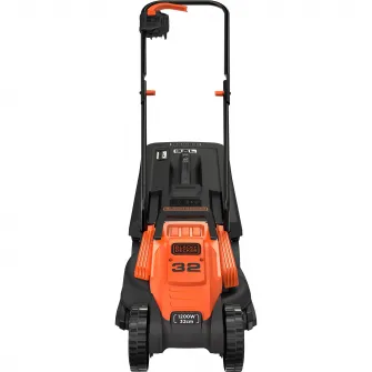 Masina de tuns gazon/iarba electrica Black & Decker BEMW451-QS, putere 1200 W, latime taiere 32 cm, 3 trepte de taiere, inaltime taiere 20 - 60 mm , cos colector 35 l