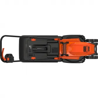 Masina de tuns gazon/iarba electrica Black & Decker BEMW451-QS, putere 1200 W, latime taiere 32 cm, 3 trepte de taiere, inaltime taiere 20 - 60 mm , cos colector 35 l