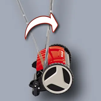 Masina de tuns gazon/iarba manuala Einhell GE-HM 38 S, latime taiere 38 cm, inaltime taiere 3.8 cm, 5 cutite pe tambur cu diametru de 12.5 cm
