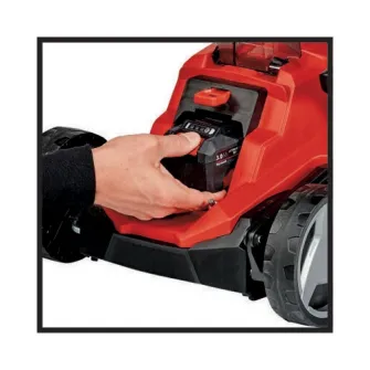 Masina de tuns gazon/iarba pe acumulator Einhell Power X-Change GE-CM 18/33 Li-Solo, 18 V, 33 cm latime taiere, inaltime taiere 5 trepte 25-65 mm, sac 30 l, livrat fara acumulator/incarcator