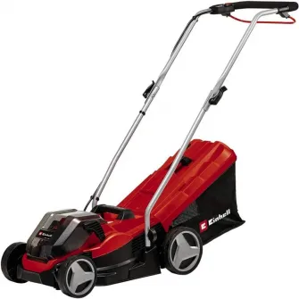 Masina de tuns gazon/iarba pe acumulator Einhell PXC GE-CM 36/33 Li, 2x18 V, latime taiere 33 cm, inaltime taiere 25-65 mm, 30 l volum sac colector, recomandat pentru maxim 250 m², 2 acumualtori 2.5 Ah, incarcator
