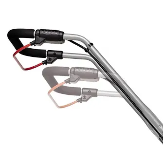 Masina de tuns gazon/iarba pe acumulator Einhell PXC GE-CM 36/33 Li, 2x18 V, latime taiere 33 cm, inaltime taiere 25-65 mm, 30 l volum sac colector, recomandat pentru maxim 250 m², 2 acumualtori 2.5 Ah, incarcator