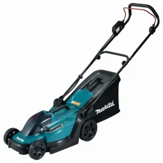 Аккумуляторная газонокосилка Makita DLM330Z, ширина скашивания 33 см, высота скашивания 20-75 мм, корзина-коллектор 30 л, функция кошения/сбора/мульчирования, без зарядного устройства и аккумулятора в комплекте поставки