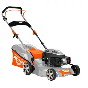 Masina de tuns gazon/iarba pe benzina RURIS RX200S, 2.7 CP, 99 CC, 4 timpi, 42 cm latime lucru, 25-75 mm inaltime lucru, carcasa metal, 45 l sac colector,rezervor 0.8 l