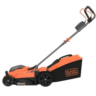 Masina de tuns iarba, Black & Decker BCMW3318N-XJ, fara fir, 33 cm, rezervor de colectare a iarba de 35 l, fara baterii si incarcator