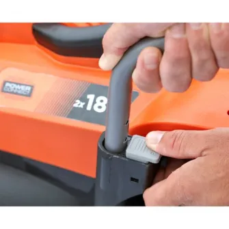 Masina de tuns iarba, Black & Decker BCMW3318N-XJ, fara fir, 33 cm, rezervor de colectare a iarba de 35 l, fara baterii si incarcator
