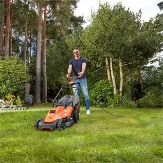 Masina de tuns iarba Black & Decker BEMW471ES-QS, 1600 W, 38 cm, maner de transport incorporat