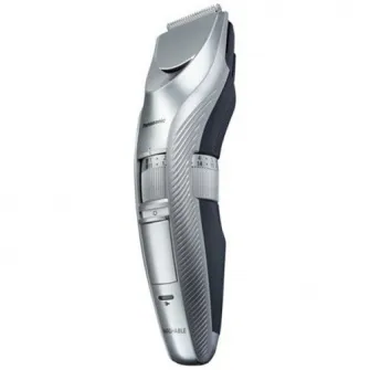 Машинка для стрижки волос Panasonic, ER-GC63-H503, Моющаяся, 2 насадки, 0,5–20 мм, Работа от сети и от аккумулятора, Серый