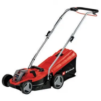 Masina electrica de tuns gazon/iarba pe acumulator Einhell Power X-Change GE-CM 18/33 Li, 18 V, latime taiere 33 cm, inaltime taiere 5 trepte 25-65 mm, sac 30 l, acumulator inclus 18V 4 Ah, incarcator