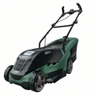 Masina electrica de tuns gazonul Bosch UniversalRotak 450, 1300 W, 35 cm latime taiere, 40 l volum sac colector, 70 mm inaltime maxima taiere