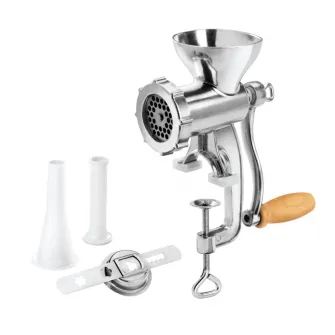 Masina pentru tocat carne nr.5 Metaltex Jack 5, aluminiu/plastic/lemn
