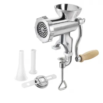 Masina pentru tocat carne nr.8 Metaltex Jack 8, aluminiu / PP / lemn