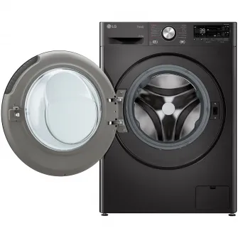 Masina spalat cu uscator LG F4DR711S2BA, Spalare 11 kg / Uscare 6kg, 1400 RPM, Motor Direct Drive Inverter, Spa, Turbo Wash 39, Wi-Fi, Clasa D, Autodose, Negru