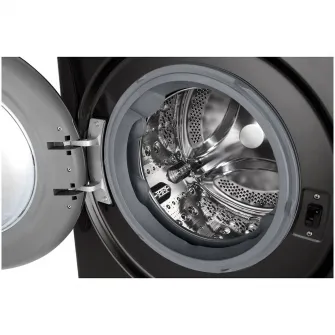 Masina spalat cu uscator LG F4DR711S2BA, Spalare 11 kg / Uscare 6kg, 1400 RPM, Motor Direct Drive Inverter, Spa, Turbo Wash 39, Wi-Fi, Clasa D, Autodose, Negru