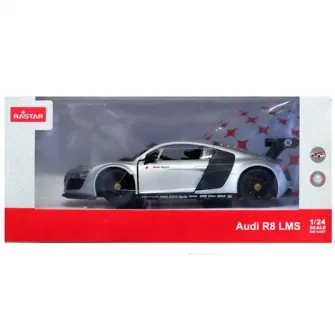 Masinuta diecast Rastar - Audi R8, argintiu, 1:24