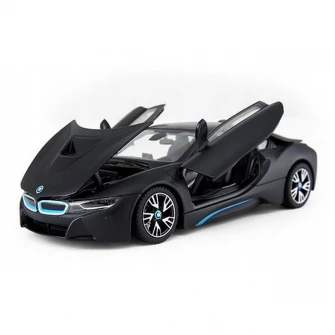 masinuta diecast rastar - i8, negru, 1:24