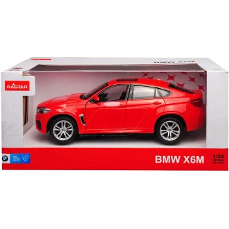 masinuta diecast rastar - x6m, rosu, 1:24