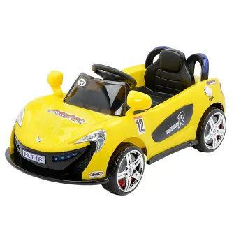 Masinuta electrica pentru copii, cu telecomanda, Mappy, Aero Yellow