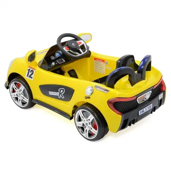 Masinuta electrica pentru copii, cu telecomanda, Mappy, Aero Yellow