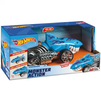 Автомобиль Hot Wheels Monster Action - Sharkruiser, со светом и звуком