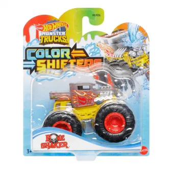 Masinuta Hot Wheels Monster Trucks - Color Shifters, Bone Shaker, 1:64