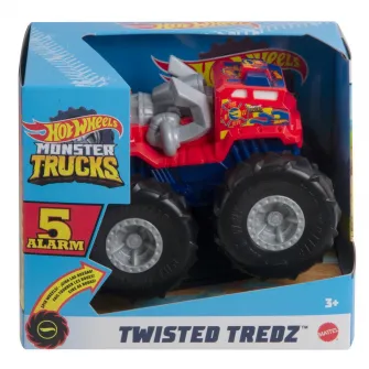 Masinuta Hot Wheels Monster Trucks - Twisted Treadz, 5 Alarm, 1:43
