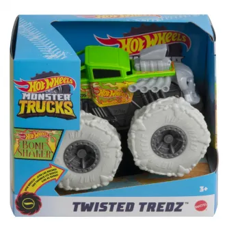 Masinuta Hot Wheels Monster Trucks - Twisted Treadz, Bone Shaker, 1:43
