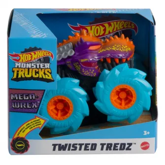 Masinuta Hot Wheels Monster Trucks - Twisted Treadz, Mega Wrex, 1:43