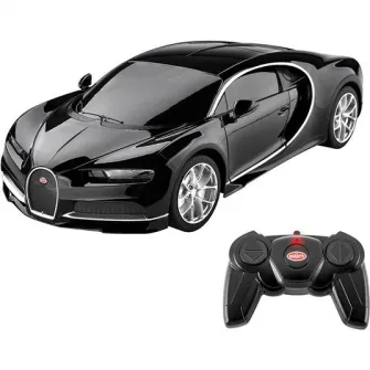 Masinuta Rastar RC - Bugatti Chiron, negru, 1:24