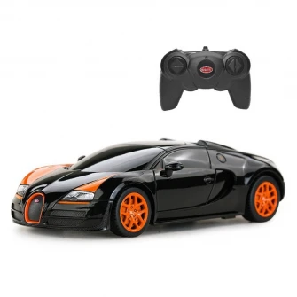 Masinuta Rastar RC - Bugatti Veyron, Grand Sport Vitesse, negru, 1:24