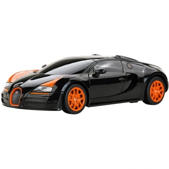 Masinuta Rastar RC - Bugatti Veyron, Grand Sport Vitesse, negru, 1:24