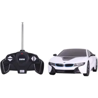 masinuta rastar rc - i8, alb, 1:18