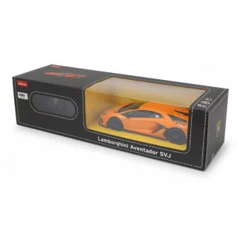 Masinuta Rastar RC - Lamborghini Aventador Svj, portocaliu, 1:24