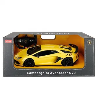 Masinuta Rastar RC - Lamorghini Aventador Svj, galben, 1:14